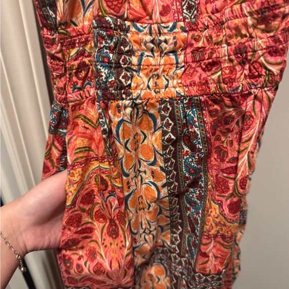 Old Navy Red and Orange Patterned Maxi Dress - Picture 2 of 3